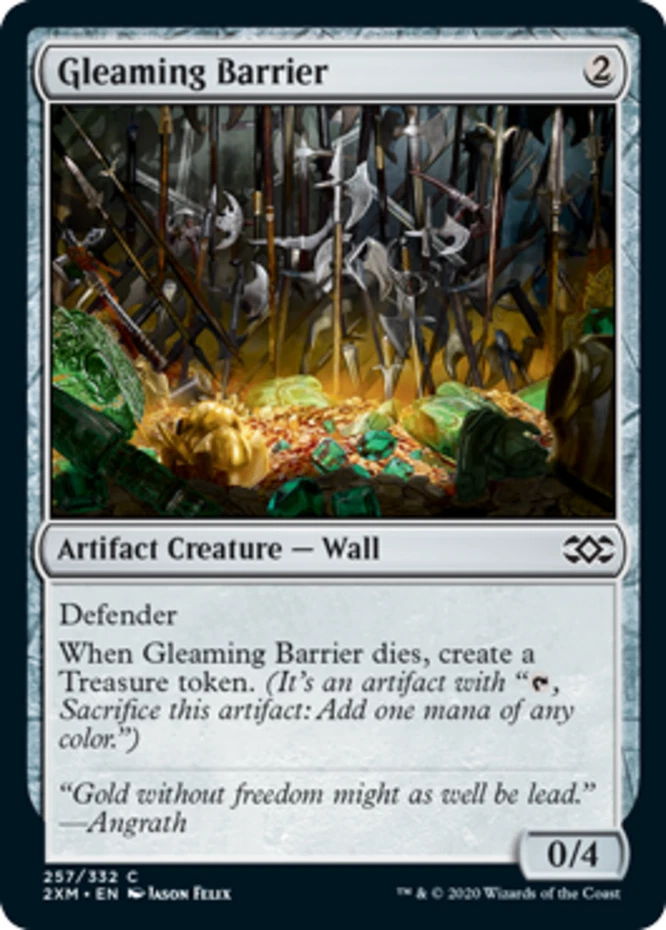 x1 Gleaming Barrier - Double Masters - NM - MTG - Image 1 of 1