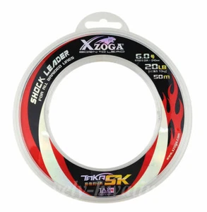 Xzoga Taka SK Shock Leader 20LB/50M Fishing Nylon Clear Leader Braided Line - Picture 1 of 2