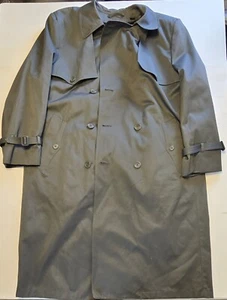 Stratojac Hombres 42R Doble Pecho Trench/Sobre Abrigo Forrado Lluvia Chaqueta Clásica - Imagen 1 de 16
