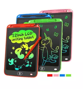 12" LCD Writing Tablet Electronic Drawing Notepad Doodle Board Kids Gift Office - Picture 1 of 18