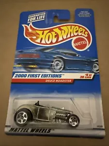 2000 Hot Wheels First Editions Silver Deuce Roadster - Picture 1 of 2