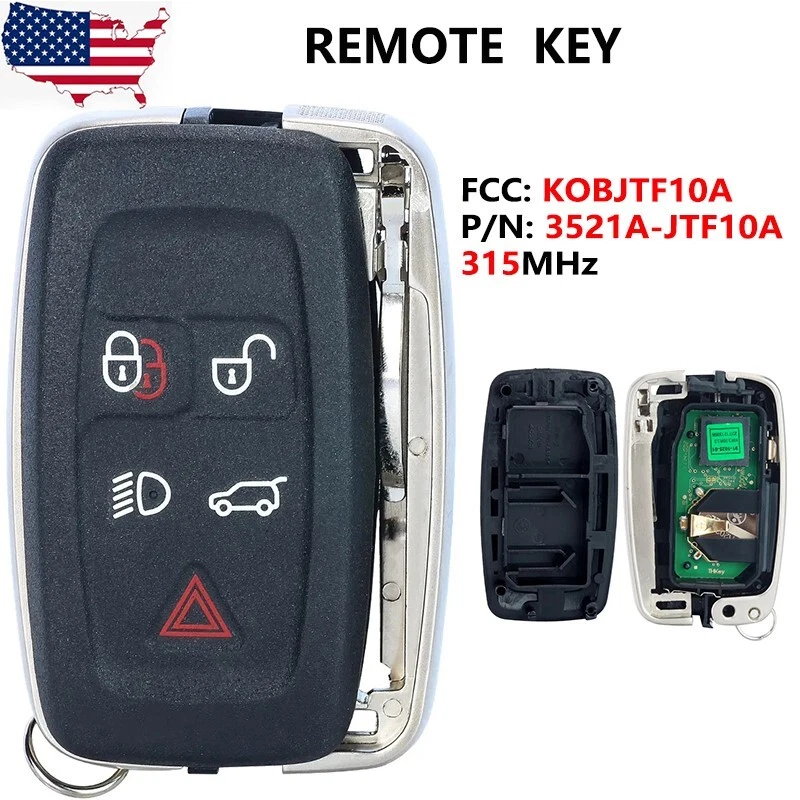 For 2010 2011 2012 Land Rover Range Rover Sport Car Key Fob Keyless Smart Remote - Image 1 of 2