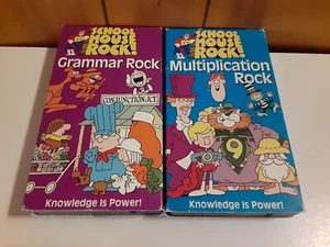 Schoolhouse Rock! Grammar Rock + Multiplication Rock VHS - Picture 1 of 7