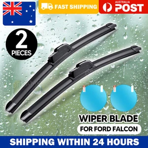 2Pcs For Ford Falcon BA BF Territory SX SY 22"+22" Front Windscreen Wiper Blades - Picture 1 of 9