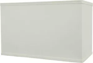 Aspen Creative 36005A, Transitional Rectangular Hardback Shaped White - Picture 1 of 6