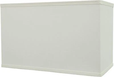 Aspen Creative 36005A, Transitional Rectangular Hardback Shaped White  - Image 1 of 4