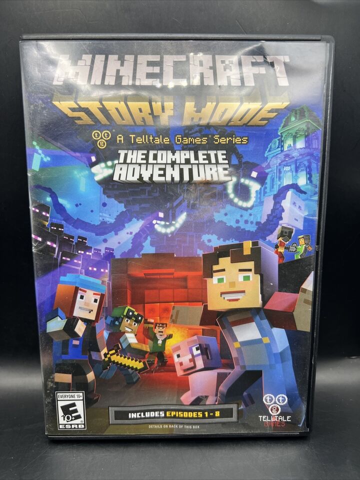 Minecraft Story Mode Telltale Games Series The Complete Adventure Ep 1-8 PC  DVD