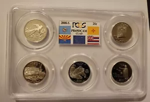 2008 S Flag State Clad Statehood Quarters Set PCGS PR69 DCAM - Picture 1 of 2