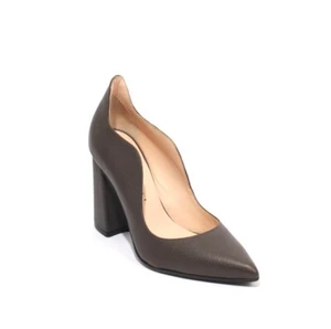 Gibellieri 199 Brown Leather Pointy Toe Classic Heel Pumps 37 / US 7 - Picture 1 of 8