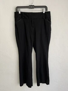 Alfani Woman Black Straight Leg With Pockets Classic Work Pant, Size 10P - Picture 1 of 8