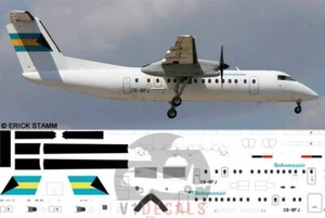 V1 Decals DeHavilland Dash 8-300 Bahamasair for 1/72 Hobbycraft Model Kit - Picture 1 of 8
