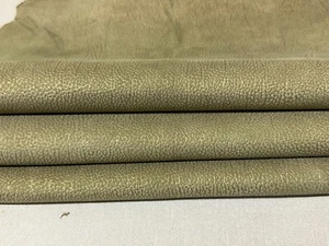 LEATHER skins,hides,DISTRESSED PALE GREEN,,HN343-60 - Picture 1 of 14