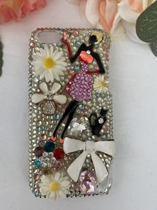 IPhone 5 Cover Handmade Diamond Case Glitter Bling Crystal Rhinestone 5"x 2.5" - Picture 1 of 12