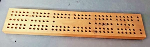 Over Sized Cribbage Board Natural Wood 22.5" x 4.25" 2 Player - Picture 1 of 2
