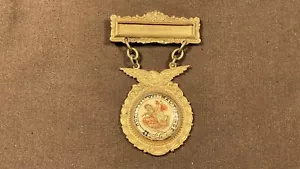 Antique Medal Honi Soit Qui Mal Y Pense Lodge Masonic Pin - Picture 1 of 7