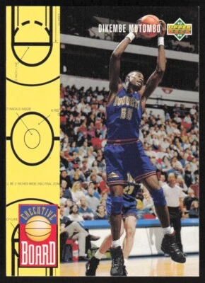 1993-94 Upper Deck Basketball Executive Board Dikembe Mutombo #431 Denver - Image 1 of 2