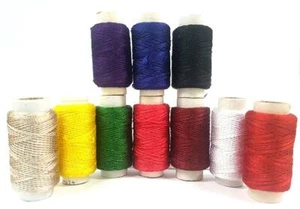 100% COTTON SEWING EMBROIDERY THREAD 50 YARD SPOOLS MACHINE/HAND SEWING YARN - Picture 1 of 3