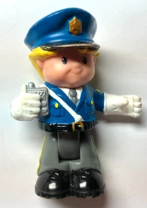 Vintage 2009 Fisher-Price Little People Bendable - Eddie Police Officer 3.25 in - Picture 1 of 3