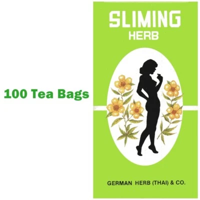 2 Cajas 100 Bolsas de Té Alemanas Adelgazantes Hierba Adelgazante Laxante Natural para Pérdida de Peso Foto 1 de 3