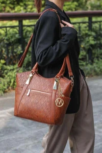 MKF Collection Hazel Vegan Leather Tote by Mia K - Picture 1 of 9