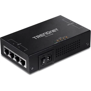 TRENDnet 4 Port Gigabit PoE Injector 65W Fanless Power Over Ethernet Device - Picture 1 of 9