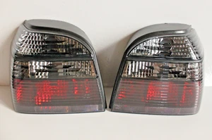 Tail lights Fits For VW Golf Mk3 Smoked Black  New Set Pair LUCID Tailights - Foto 1 di 8