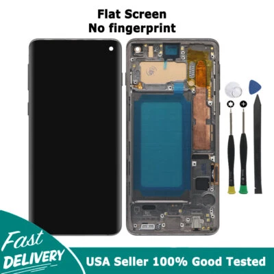 Black For Samsung Galaxy S10 G973 TFT LCD Display Touch Screen Digitizer Frame - Image 1 of 4