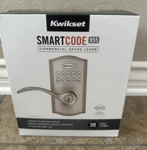 Kwikset SmartCode 955 Keyless Keypad Door Auto Lock with Handle, Electronic Leve - Picture 1 of 5