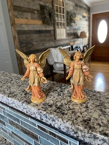 2 Fontanini Dep. Italy Nativity Figures 5.5" Simonetti 1994 THE STANDING ANGEL - Picture 1 of 8