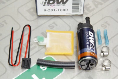 Bomba de combustible en tanque DeatschWerks DW200 255 LPH con kit de configuración universal 9-201-1000 Foto 1 de 4