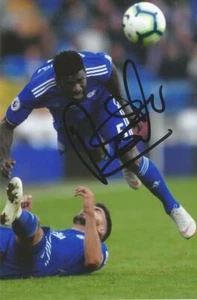 CARDIFF: BRUNO ECUELE MANGA SIGNED 6x4 ACTION PHOTO+COA - Picture 1 of 1