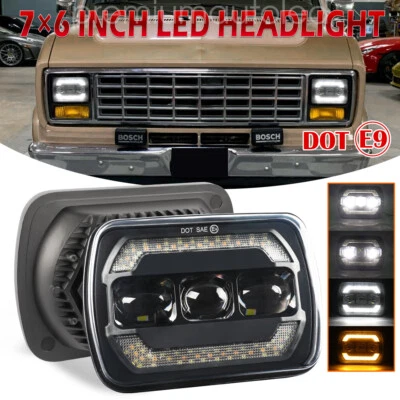 1976 1977 1978 1979 1980 1981-1986 Ford F150 F-150 Pickup 7x6 5x7" LED Headlight - Image 1 of 4