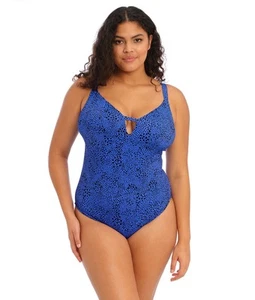 Elomi Pebble Cove Non Wired Swimsuit in Blue - Picture 1 of 2