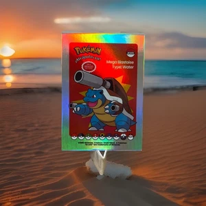 Pokemon ¡Atrápalos Ya! Mega Blastoise Peru Sticker Folie Catch Em All Non TCG - Bild 1 von 5