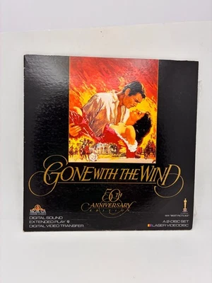 Gone With The Wind LaserDisc 50th Anniversary 1939 Drama MGM/UA Foto 1 de 2