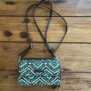 NWOT Vera Bradley Rain Forest RFID All In One Crossbody Purse Wallet - Picture 1 of 7