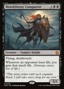 MTG Bloodthirsty Conqueror - Foil, NM-Mint, English Foundations - Imagen 1 de 1