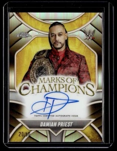 2025 Topps Chrome Damian Priest Marks Of Champions Gold Refractor Auto #’d /50 - Picture 1 of 2