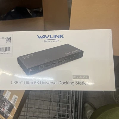 Wavlink USB-C Ultra 5K Universal Docking Station, Dual 4K Display, WL-UG69DK1 - Image 1 of 4