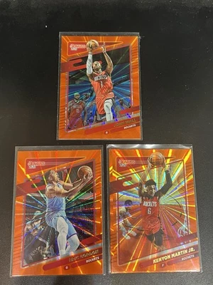 2021-22 Panini Donruss - John Wall, Eric Gordon, Kenyon Marin Jr. ORANGE Laser ! - Image 1 of 2