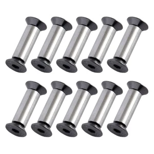 10PCS YFS Flat Hex Head Screws Handle Bolt Rivets Fastening Screws Nut - Picture 1 of 8