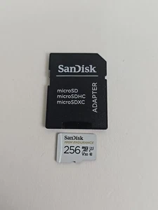SanDisk Carte Mémoire Micro SD V30 MicroSDXC Haute Endurance 256 Go -... - Photo 1 sur 7