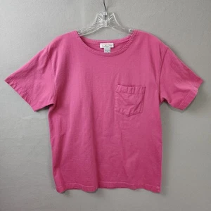 Talbots 100% Cotton Pocket T-Shirt Pink Medium - Picture 1 of 7