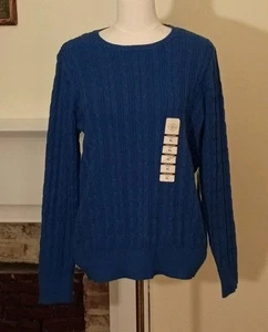 New XL Women's Blue Sweater Saint Johns Bay - Imagen 1 de 6