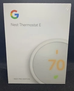 Google Nest Thermostat E Pro Edition(New) Factory Sealed -Model A0063 ( T4002ES) - Picture 1 of 4