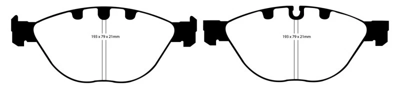 EBC Redstuff Front Brake Pads for 06-10 BMW M5 5.0 (E60) Foto 1 de 4