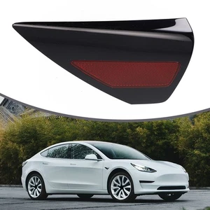 Upgraded Red Lens Charge Door Reflector for Tesla Model 3 Y Perfect Fit - Picture 1 of 21