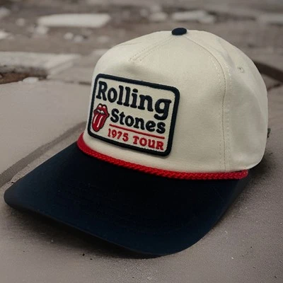 Sombrero Rolling Stones Cuerda Snapback Marco A American Needle Roscoe "1975 Tour" Foto 1 de 4