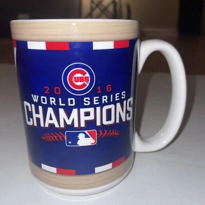 Chicago Cubs MLB Postseason 2016 World Series Champions Coffee Cup Mug w/seal - Image 1 of 4