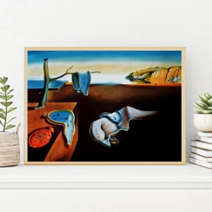 Salvador Dali - The Persistence of Memory Print Great for Gift POSTER CANVAS - Picture 1 of 3